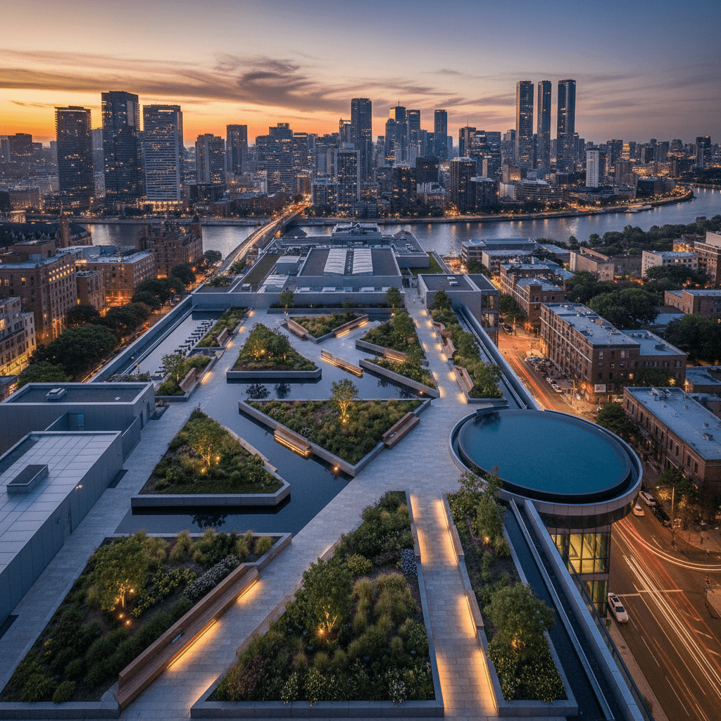 Architecture contemporaine — espace de vie ouvert sur la nature